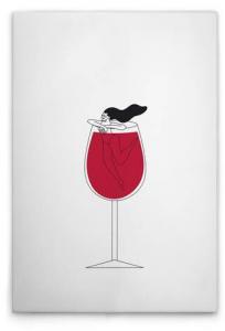 Картина на холсте A.S. Création Wine Love 3 цвет weissschwarzrot