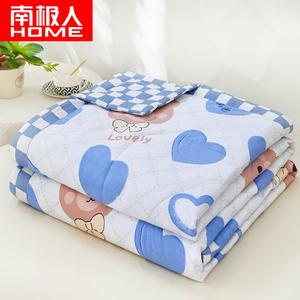 Antarctic Одеяло летнее хлопковое 200х230 см, принт Heart Bear, мягкое, стираемое