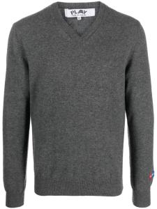 Comme Des Garçons Play джемпер из коллаборации с the Artist Invader, серый