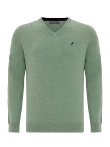 Свитер с v-образным вырезом Jacey Quinn Sweater, зеленый