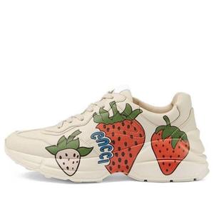 Кроссовки rhyton ' strawberry' Gucci, белый