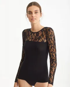 Женская футболка из модала с длинным рукавом Promise, черный