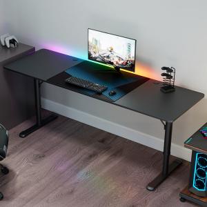 Компьютерный стол PSEAT 200 см, минималистичный стиль, игровой и офисный стол, письменный стол для дома и спальни, простой матовый черный