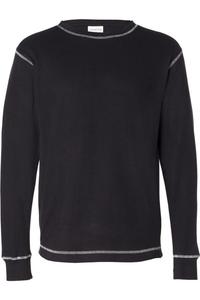 Футболка с длинным рукавом J. America Vintage Thermal, черный/белый