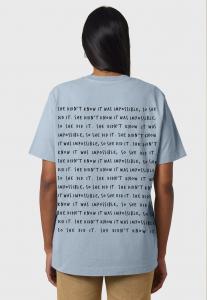 Футболка с принтом IMPOSSIBLE BACK HEAVYWEIGHT Mira Paris, светло-голубой