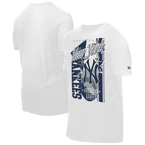 Мужская белая футболка new york yankees big graphic domestic New Era