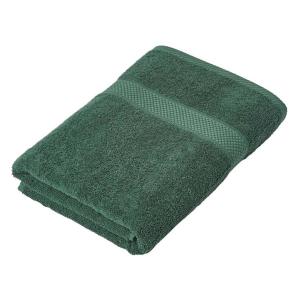 Махровое полотенце Homescapes 100% Baumwolle, темно-зеленый - 70 х 130 см