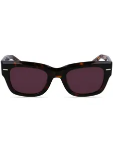 Солнцезащитные очки черепаховой расцветки Calvin Klein, коричневый