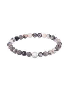 LIEBESKIND BERLIN Браслет из розовой яшмы «Зебра» в серебристо-розовом исполнении