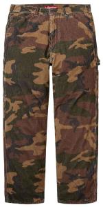 Брюки Supreme Wide Wale Corduroy Painter Pant, зеленый