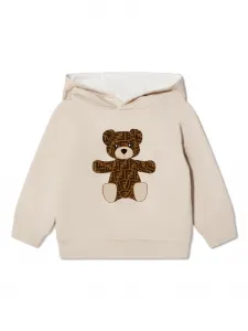 Худи с принтом FENDI KIDS, нейтральный