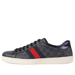 Кроссовки ace gg supreme 'black grey' Gucci, черный