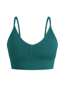 Спортивный бюстгальтер-бралетт Smilodox, темно-зеленый