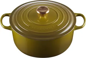 Кастрюля Le Creuset с эмалированным покрытием, 6800 мл, оливковый