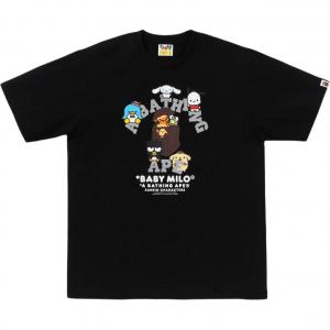 Футболка Bape X Sanrio Characters эксклюзив для Ginza A BATHING APE, черный