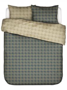 Комплект постельного белья из сатина Luz серо-кремового цвета Essenza, 140x220 см