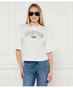 Футболка «Приключения» Loose fit Pinko, белый