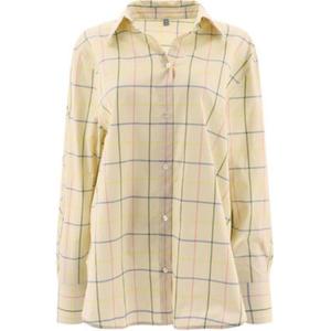 Рубашка с принтом в клетку с длинными рукавами TOTEME, Светлый умбра