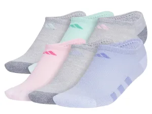 Носки Athletic Cushioned Kids' No Show Socks - 6 Pack Adidas, цвет multicolor