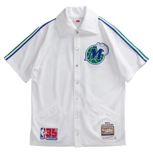 Рубашка Mitchell & Ness 1980/81 Hardwood Classics Dallas Mavericks 35th Anniversary '' Authentic Shooting Shirt Mitchell Ness, белый