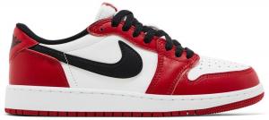 Кроссовки Air Jordan 1 Retro Low OG GS 2025, красный