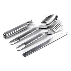 METEOR - Столовые приборы для улицы - Столовые приборы для походов - Столовые приборы из 3 предметов, серебро