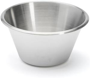 Коническая кухонная миска De Buyer, диаметр 16 см, серебристая