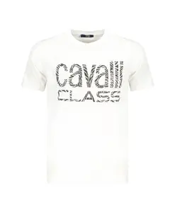 Футболка с круглым вырезом Cavalli Class, белый