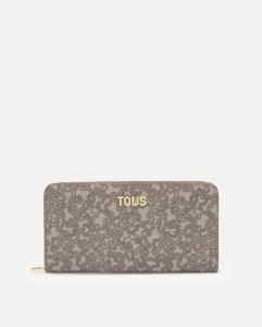 Женский кошелек Kaos Mini Lines Большой Tous, серо-коричневый