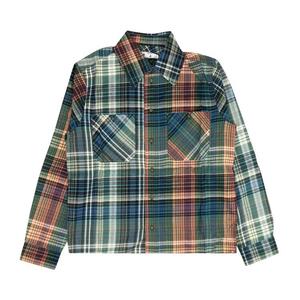 Рубашка Off-White Stencil Flannel Check Shirt Blue, синий