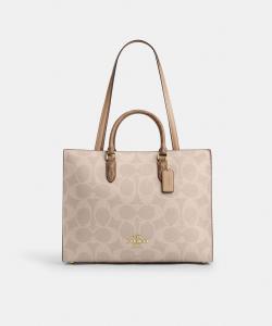 Сумка-тоут Maggie из фирменной блочной канвы.