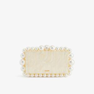 Клатч Eos из искусственного жемчуга и акрила Cult Gaia, слоновая кость