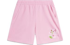 LINING Спортивная мода коллекция повседневные шорты женские прозрачный розовый