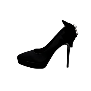 WOXXXN Туфли на высоком тонком каблуке женские, черные