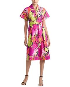 Нартори Палмс Поплин Платье-рубашка Natori, розовый