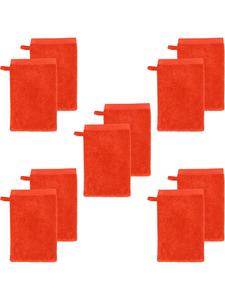 Erwin Müller Махровые рукавицы для мытья, 10 шт, Heidenheim, оранжевые