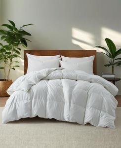 Одеяло из гусиного пуха на все сезоны, размер Full/Queen UNIKOME, белый