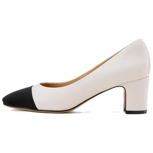 Женские туфли на высоком каблуке цвета экрю GOLDLION, Ecru