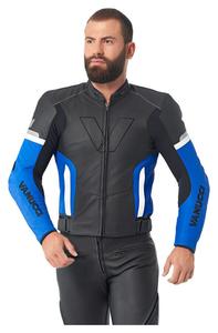 Кожаная куртка ВСЖ-2 Vanucci, черно-белый