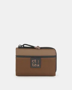 Кошелёк на молнии с застёжкой Caminatta, коричневый