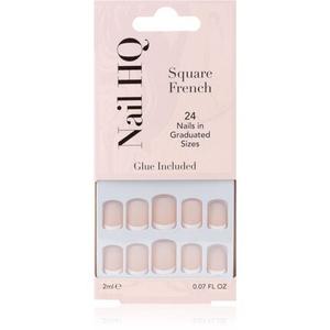 Накладные ногти Nail HQ Square French - 24 шт. Nail Hq