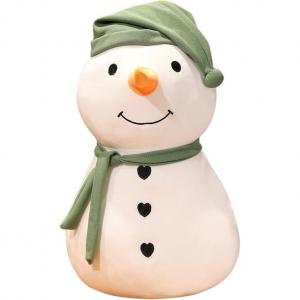 Большая плюшевая кукла снеговик высотой 30см/45см/60см/80см/110см Fat Fat Dragon, зеленый