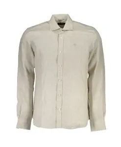 Мужская рубашка из бежевого льна North Sails, бежевый