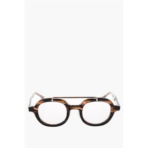 Круглые солнцезащитные очки с принтом черепахи Oamc, Brown