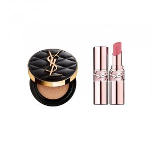 Романтичный увлажняющий кушон с алмазным узором, легко растушевывается, стойкий макияж SAINT LAURENT