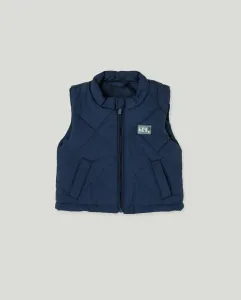 Гладкий утепленный жилет для мальчика Baby El Corte Inglés, темно-синий