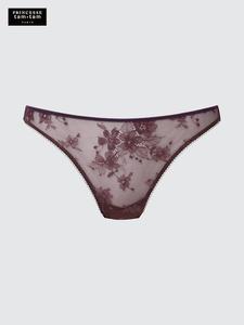 Кружевные трусы Uniqlo, 38 dark brown