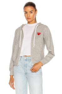 Полноценная толстовка на молнии Comme Des Garcons Play, Top Grey