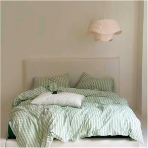 UOIO Комплект постельного белья UOIO из хлопка с вертикальными полосами