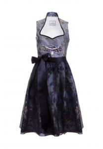 Платье миди дирндль из двух частей с воротником-стойкой Адриана Edelnice, синий